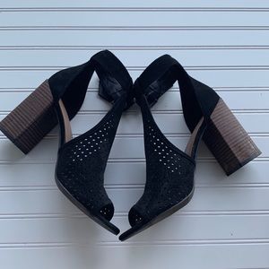 Open toe heels/ boots size 8.5